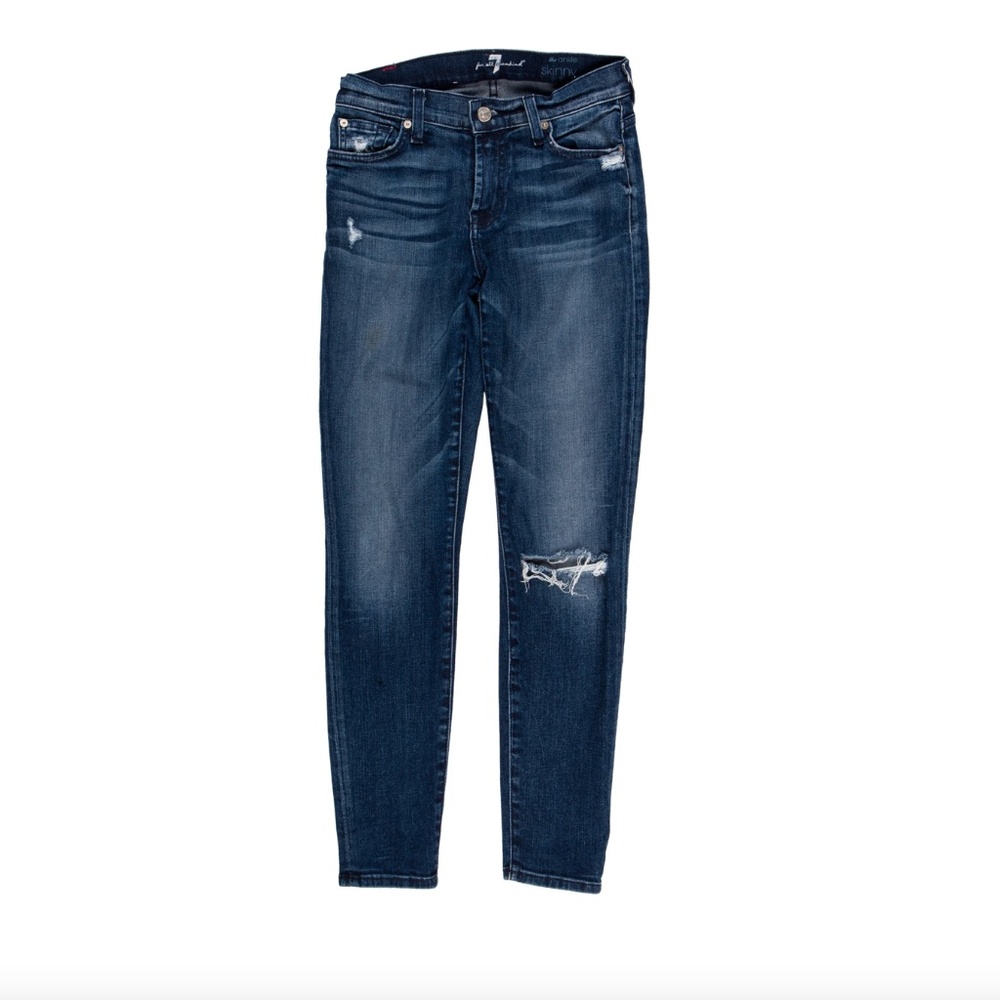7 FOR ALL MANKIND Mid-Rise Skinny Jeans